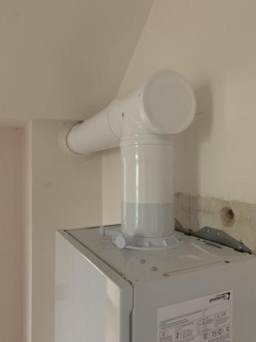 Montáž kouřovodu od kondenzačního kotle